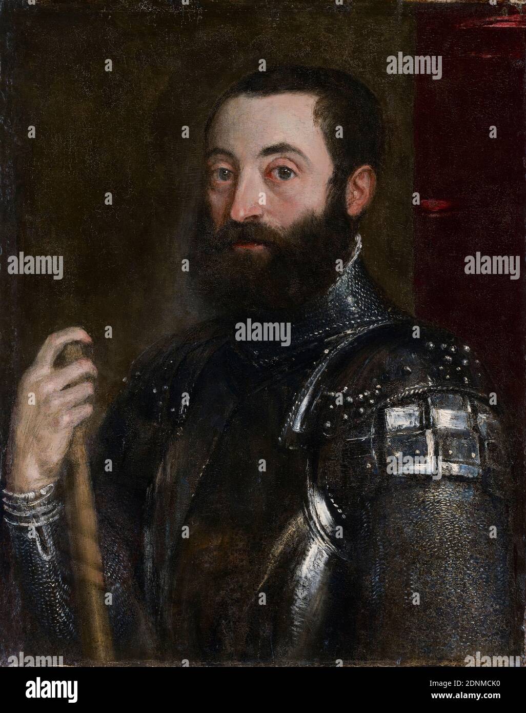 Guidobaldo II della Rovere (1514-1574), duc d'Urbino, portrait à l'huile sur panneau de Titien, Tiziano Vecellio, 1545 Banque D'Images