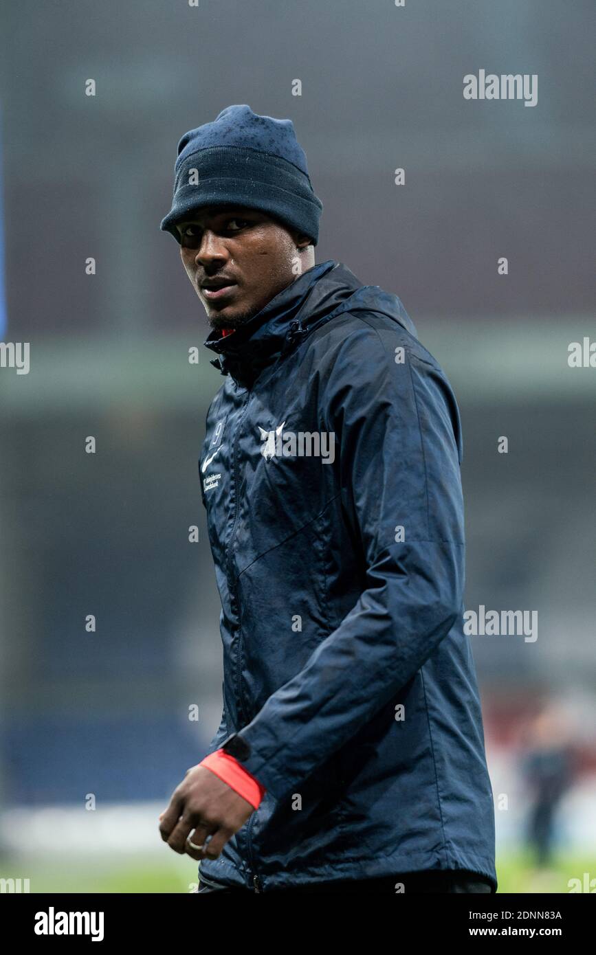 Copenhague, Danemark. 17 décembre 2020. À ordre Kaba (9) du FC Midtjylland vu pendant l'échauffement de la coupe de Sydbank danoise entre le FC Copenhague et le FC Midtjylland à Parken à Copenhague. (Crédit photo : Gonzales photo/Alamy Live News Banque D'Images