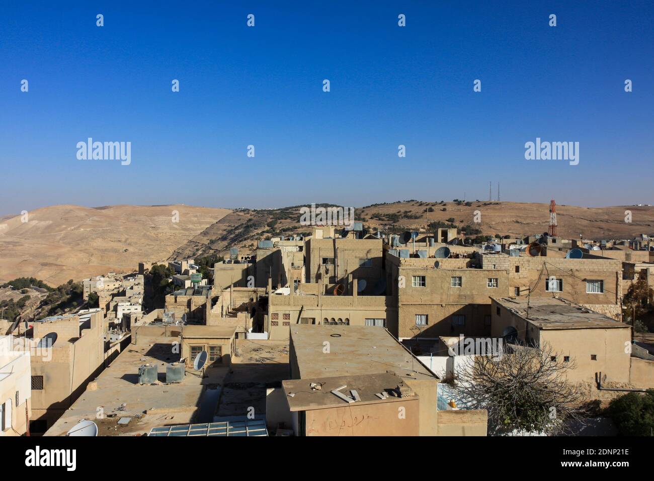 La ville de Kerak en Jordanie Banque D'Images