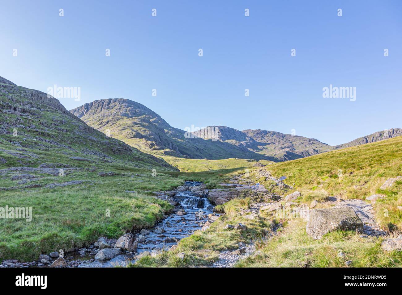 Des cloches approchent du brochet de Scafell Banque D'Images