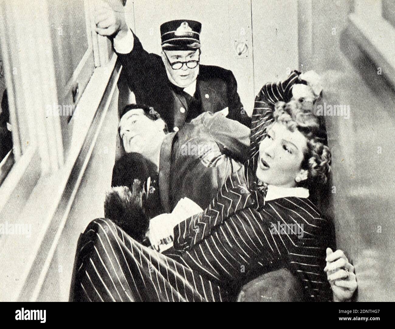 Le film de 'Family Honeymoon' avec Fred MacMurray, Claudette Colbert, Rita Johnson et Peter Mills. Banque D'Images