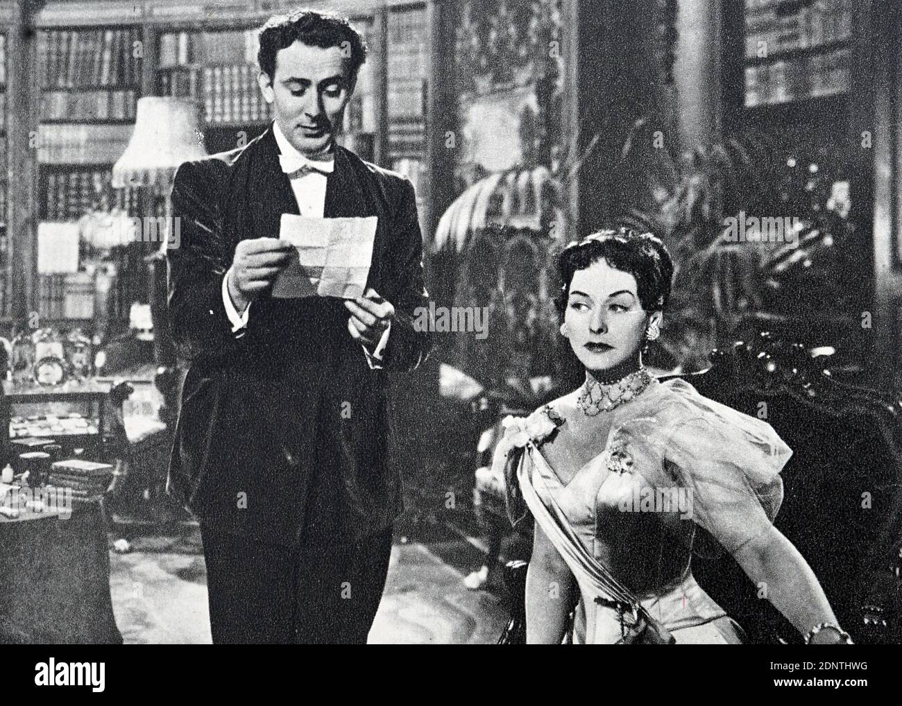 Film encore de 'un mari idéal' avec Paulette Goddard, Diana Wynyard, Michael Wilding, et Hugh Williams. Banque D'Images