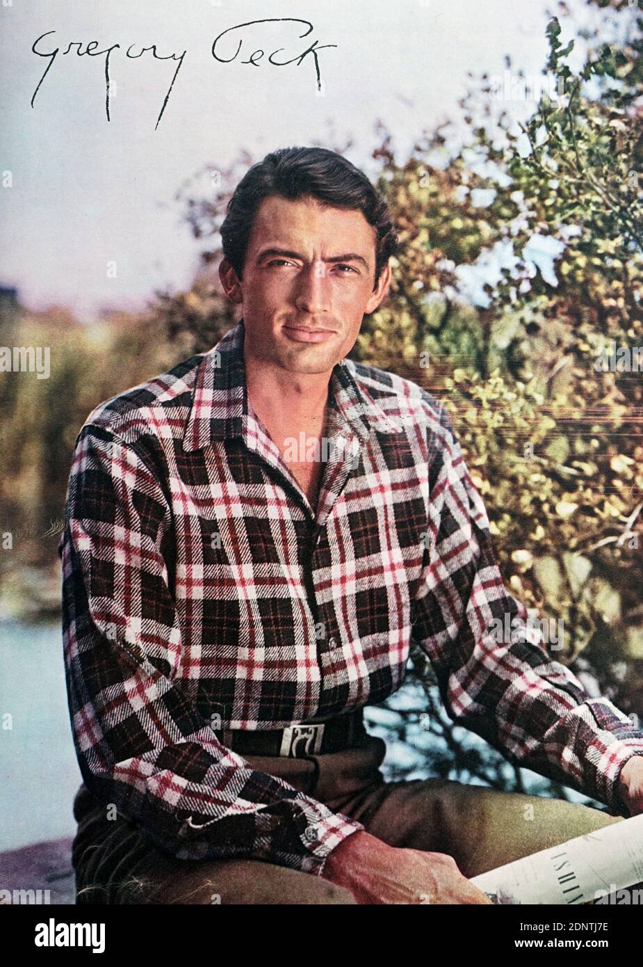 Photographie de Gregory Peck (1916-2003) un acteur américain . Banque D'Images