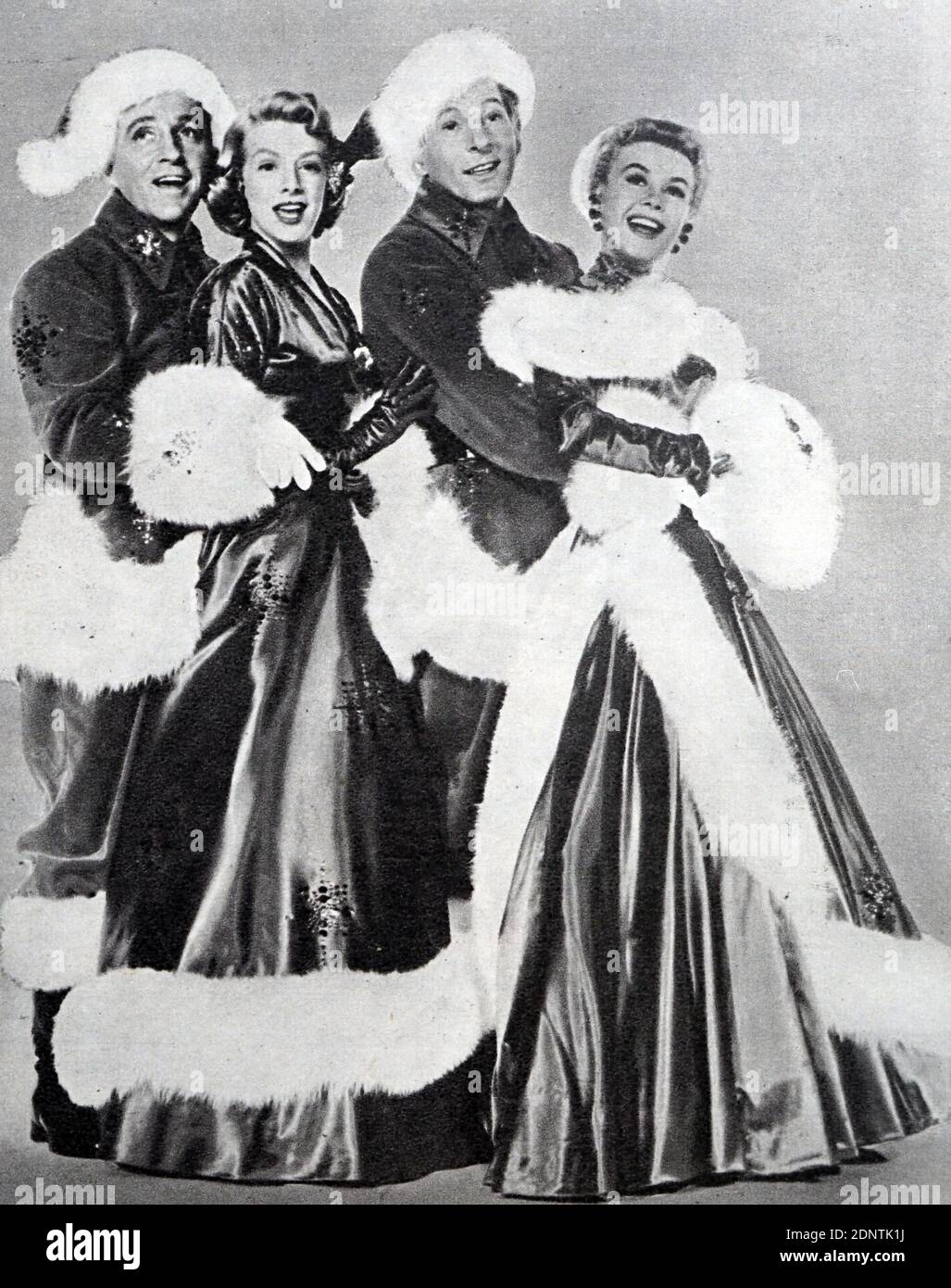 Film encore de 'Noël blanc' avec Vera-Ellen, Rosemary Clooney, Danny Kaye et Bing Crosby. Banque D'Images