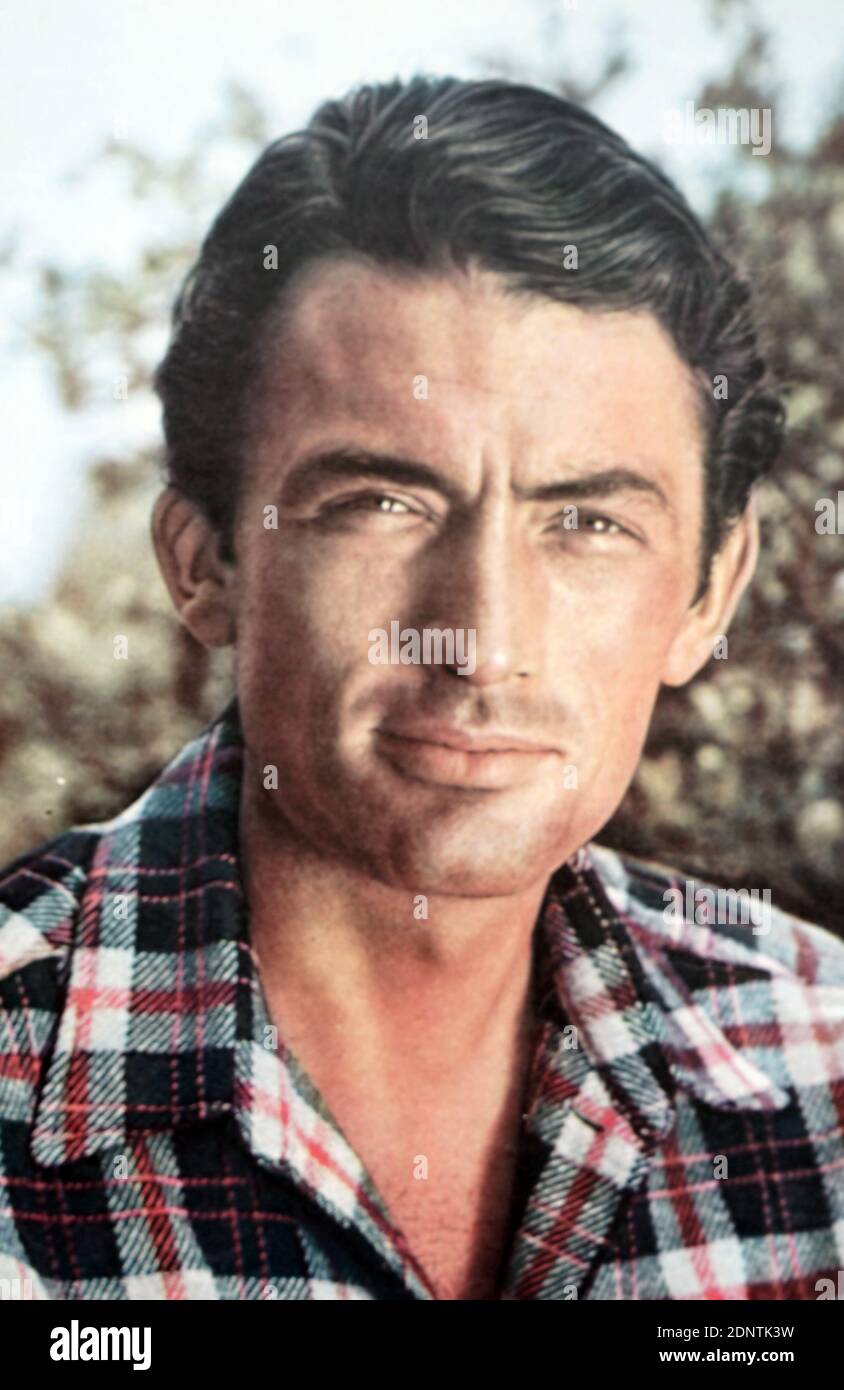 Photographie de Gregory Peck (1916-2003) un acteur américain . Banque D'Images