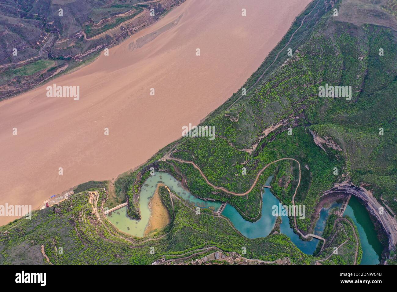Loess plateau river Banque de photographies et d’images à haute