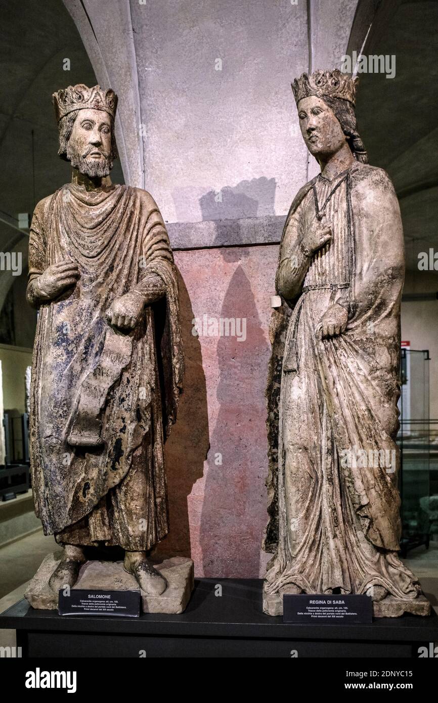 Italie Emilia Romagna Parme - Musée diocésain : Salomon et Reine de Sheba Banque D'Images