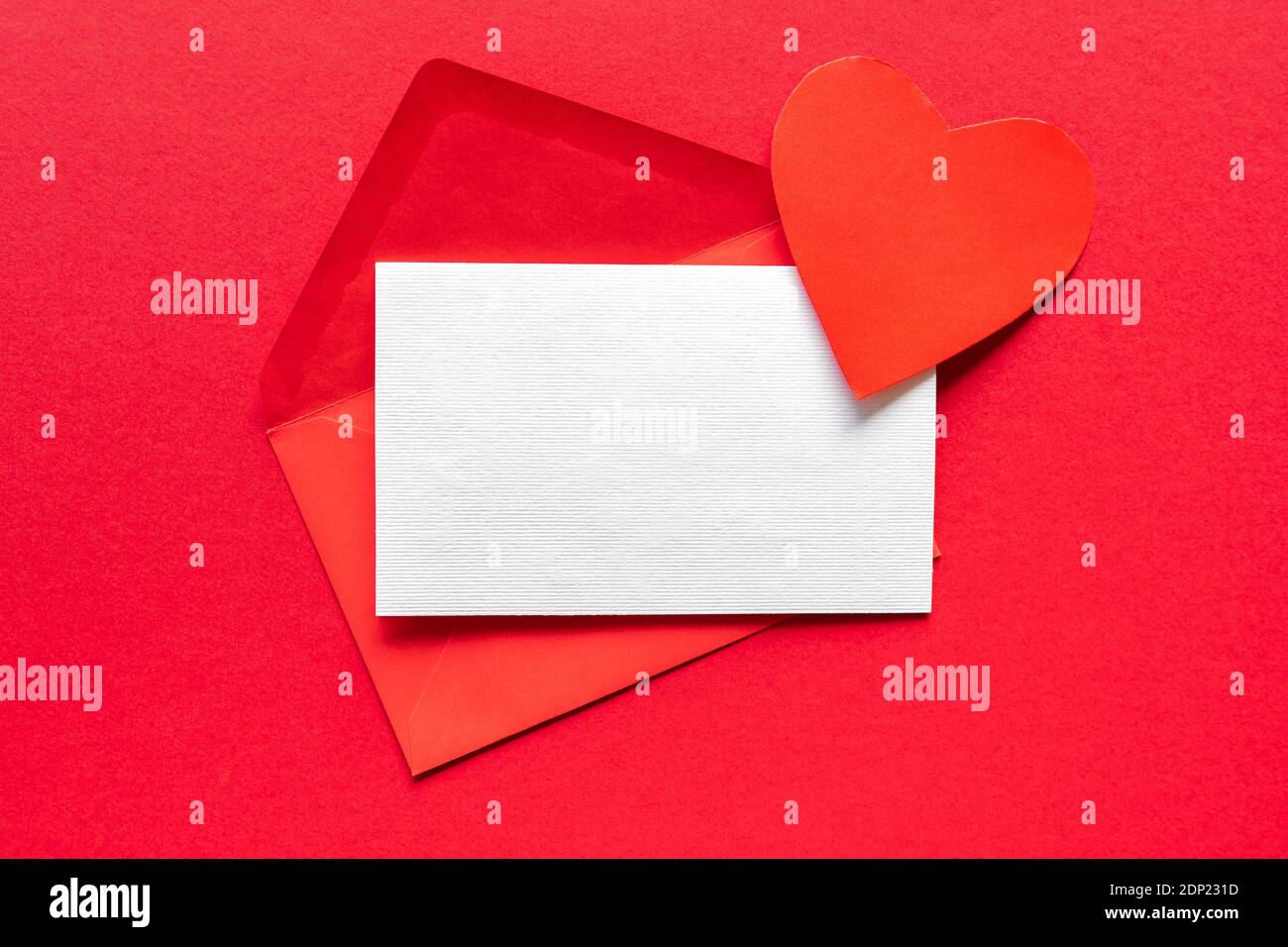 Message d'amour romantique pour le concept de la Saint-Valentin. Banque D'Images