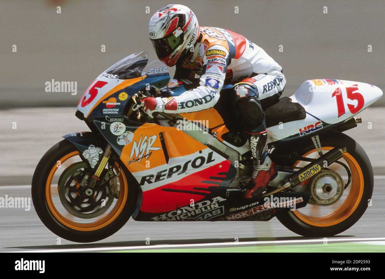 Sete Gibernau (SP), Honda 500, France moto GP 1998 le Castellet Photo Stock  - Alamy