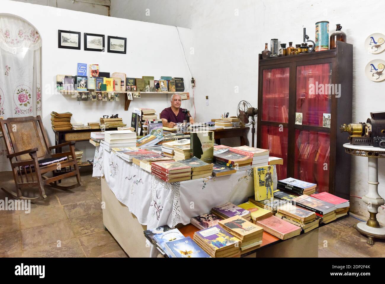 Librairie d'époque, Trinidad Cuba Banque D'Images