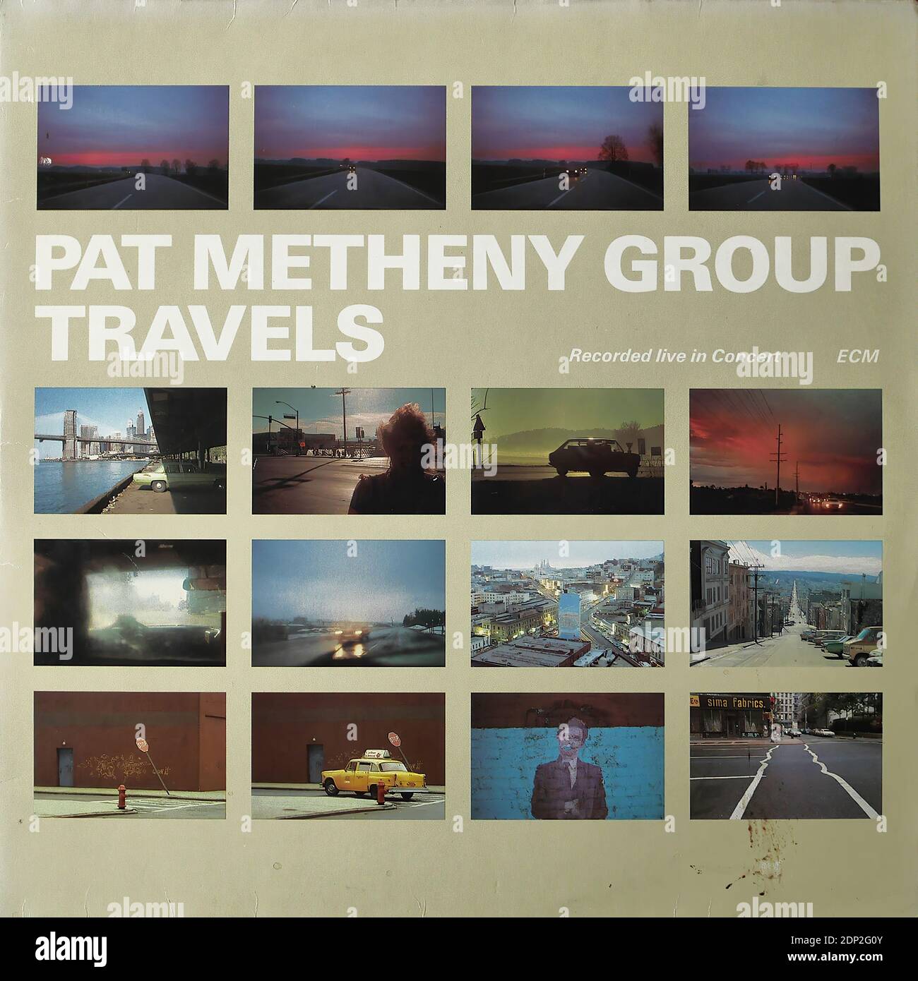 Pat Metheny Group - Travels, ECM 1252 53, 2LP - Vintage vinyle album cover Banque D'Images