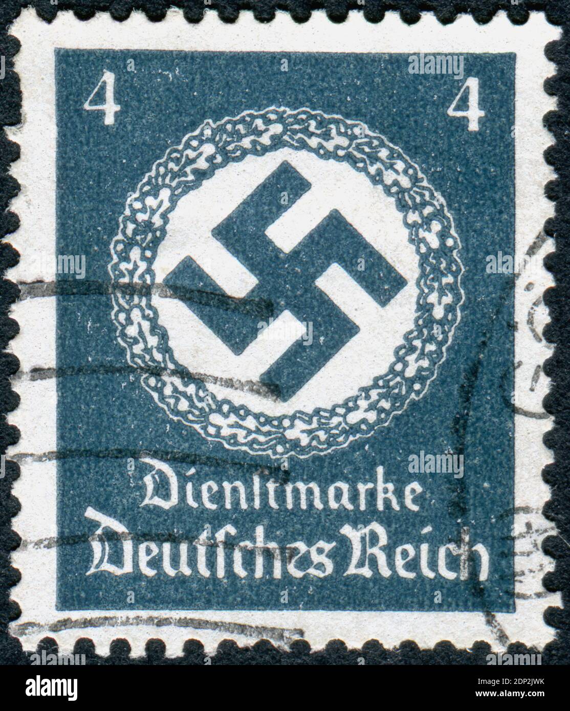 ALLEMAGNE VERS 1934 Timbreposte (timbre officiel) imprimé en