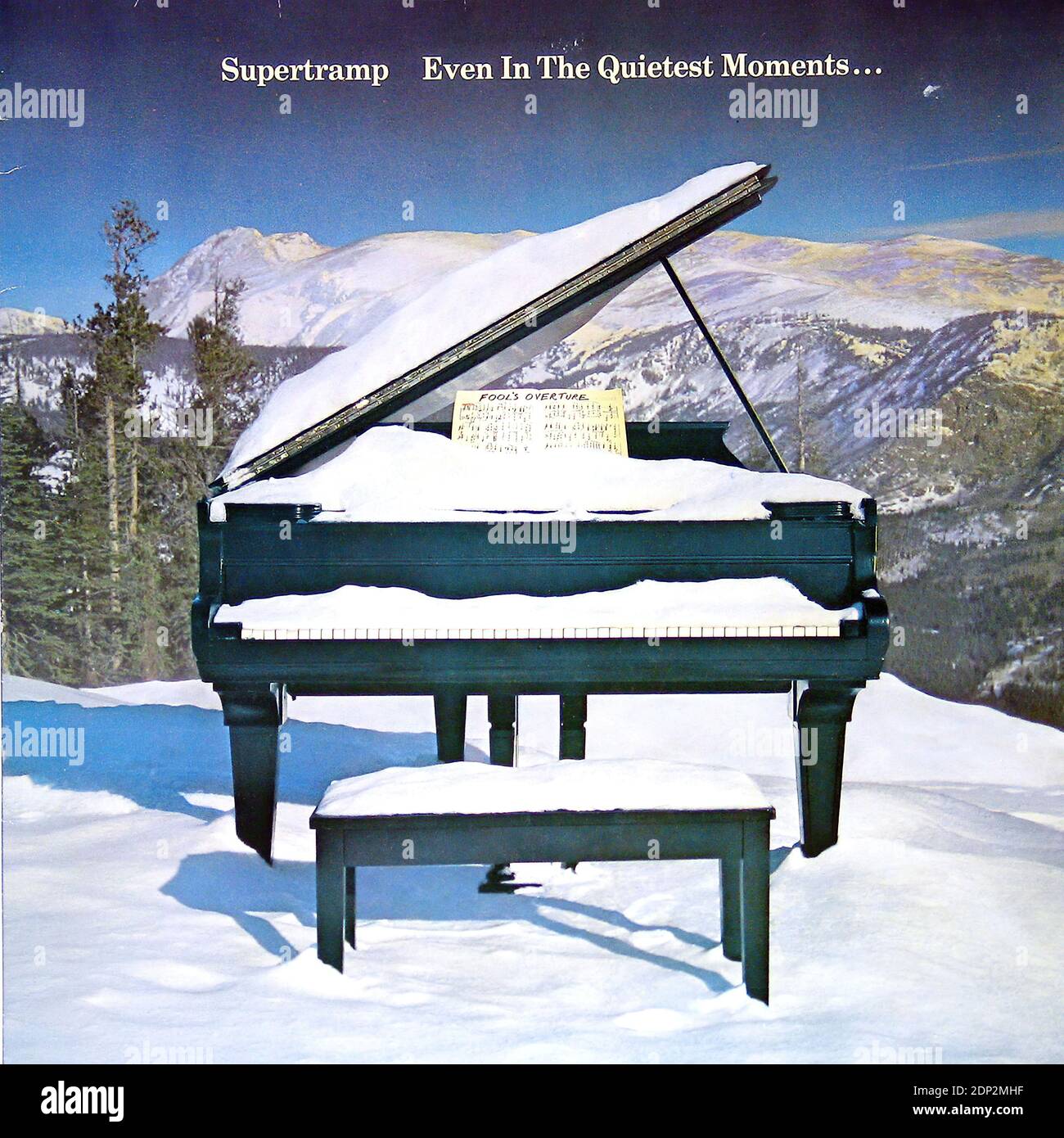 Supertramp même dans les moments les plus calmes - Vintage Vinyl Record Couvercle Banque D'Images