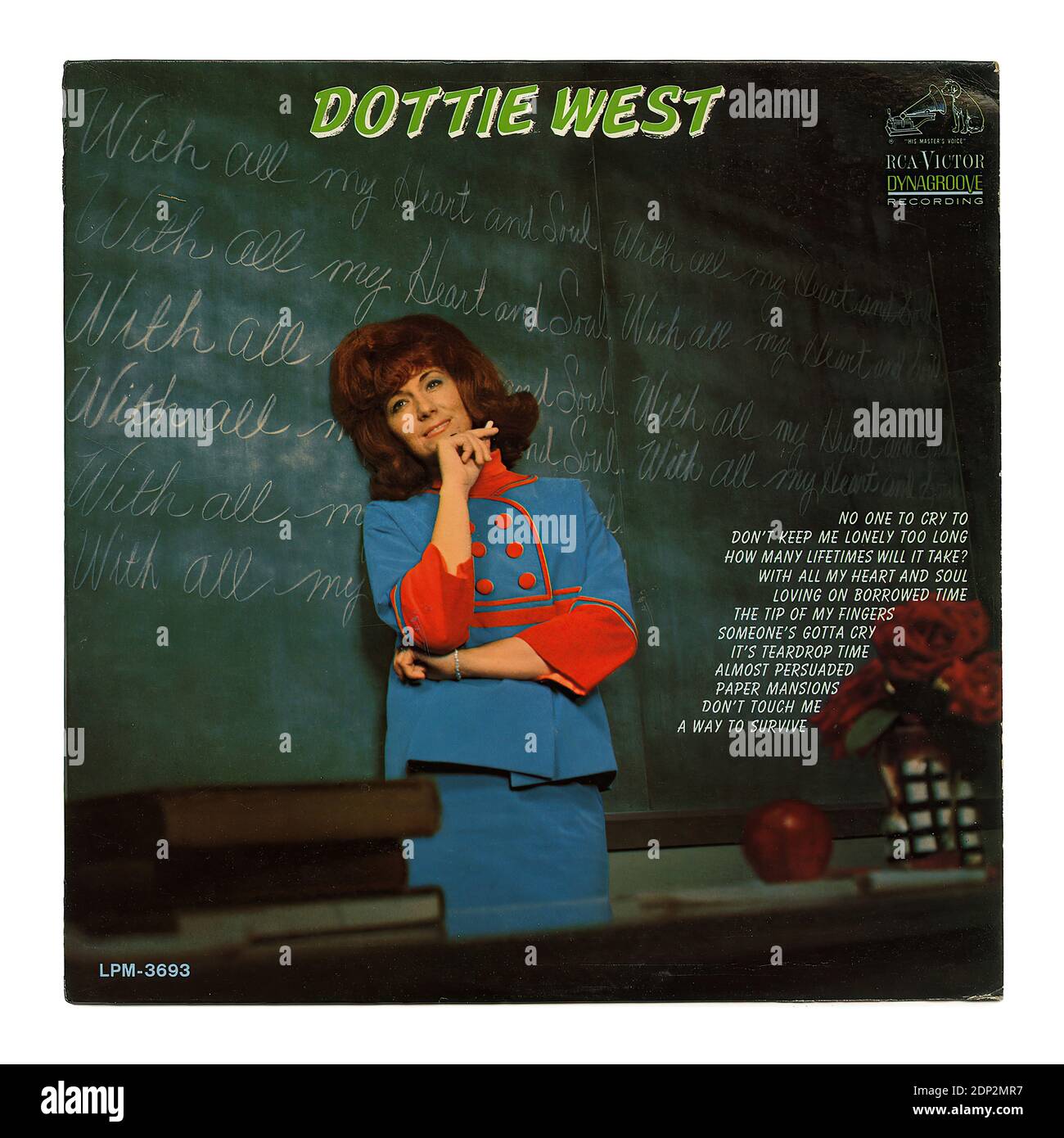 Avec tout mon cœur et âme - couverture du record d'époque Banque D'Images