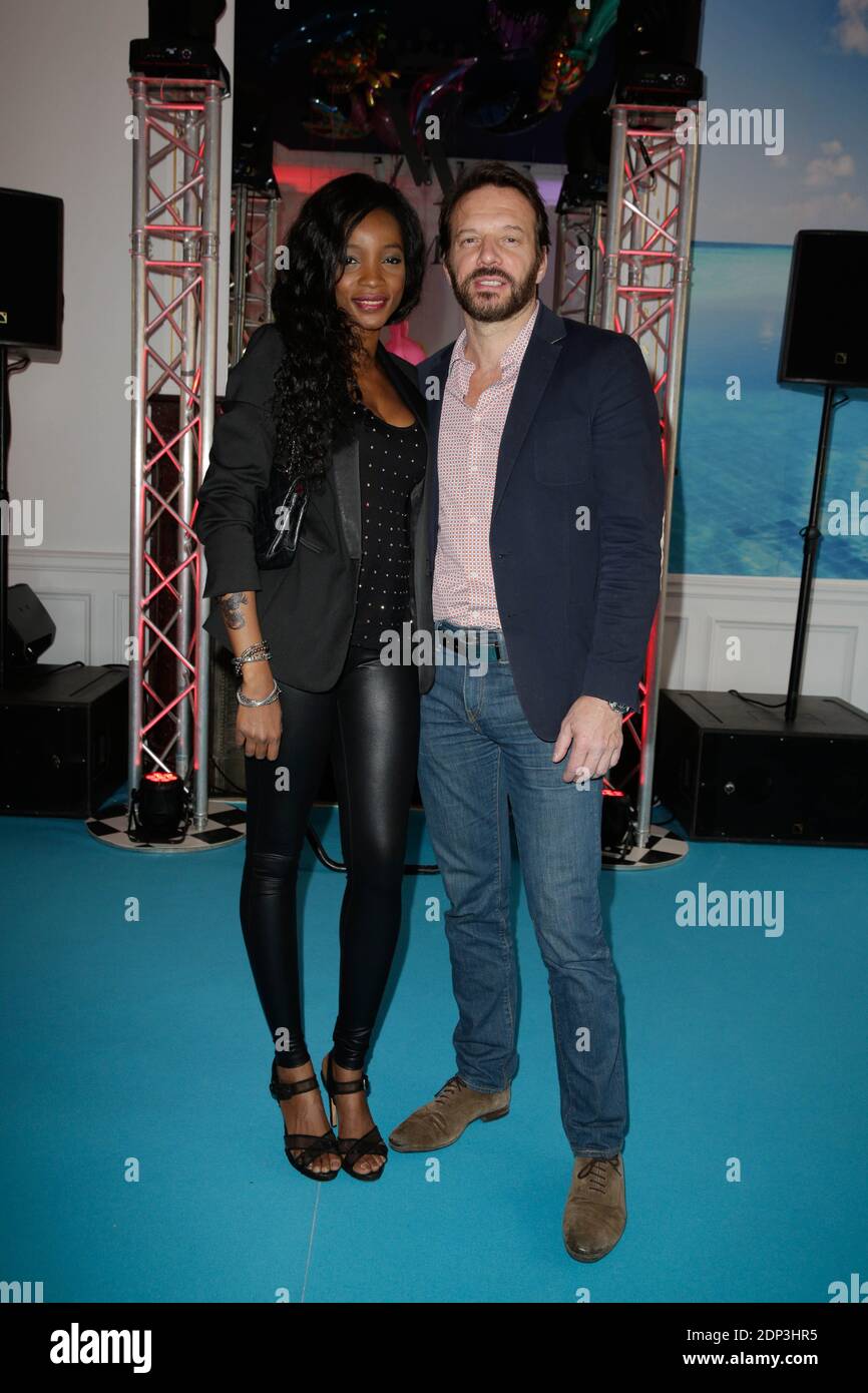 Samuel le Bihan et sa femme Daniela assistent à la fête du 10e anniversaire de la Vicomte A, à Paris, en France, le 11 avril 2015. Photo de Jerome Domine/ABACAPRESS.COM Banque D'Images