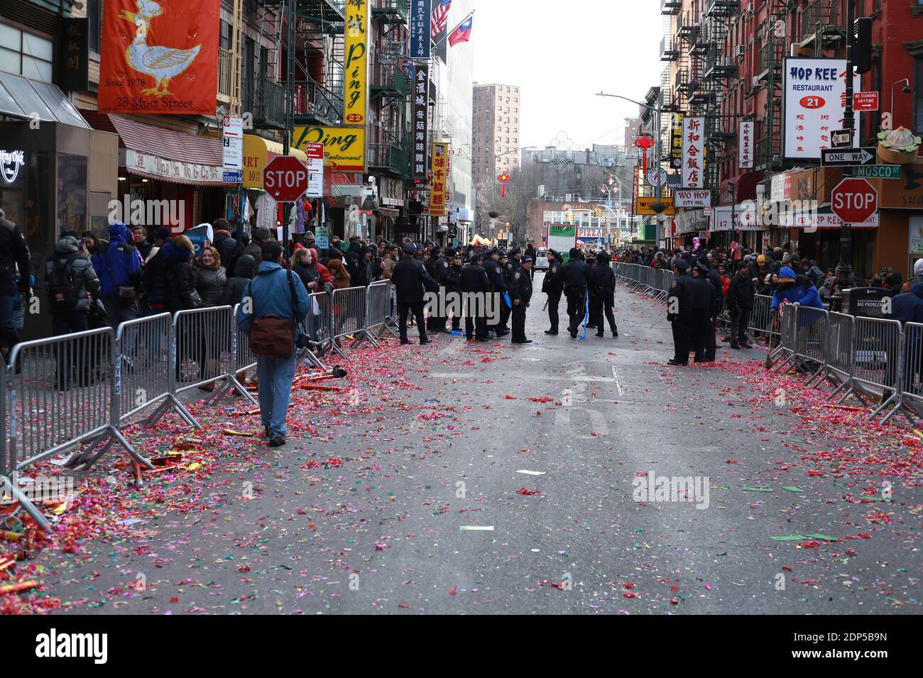 Défilé du nouvel an chinois dans le quartier chinois de New York Banque D'Images