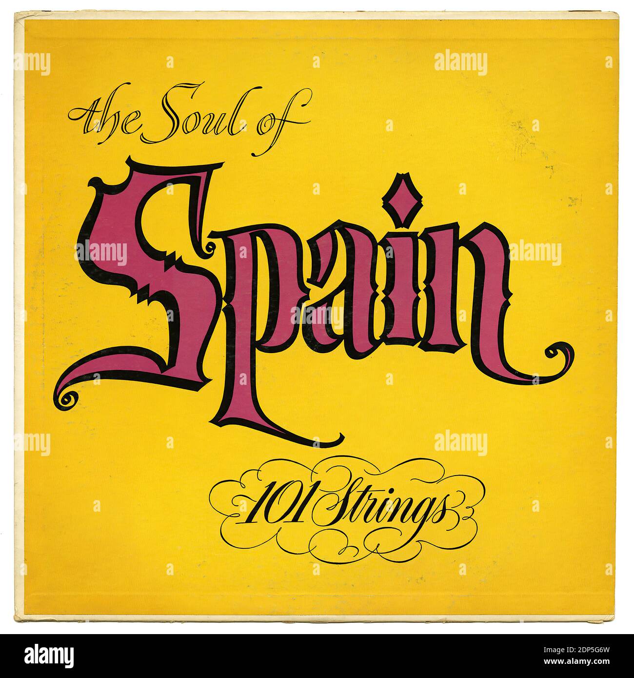 The Soul of Spain, 101 cordes - couverture Vintage Record Banque D'Images