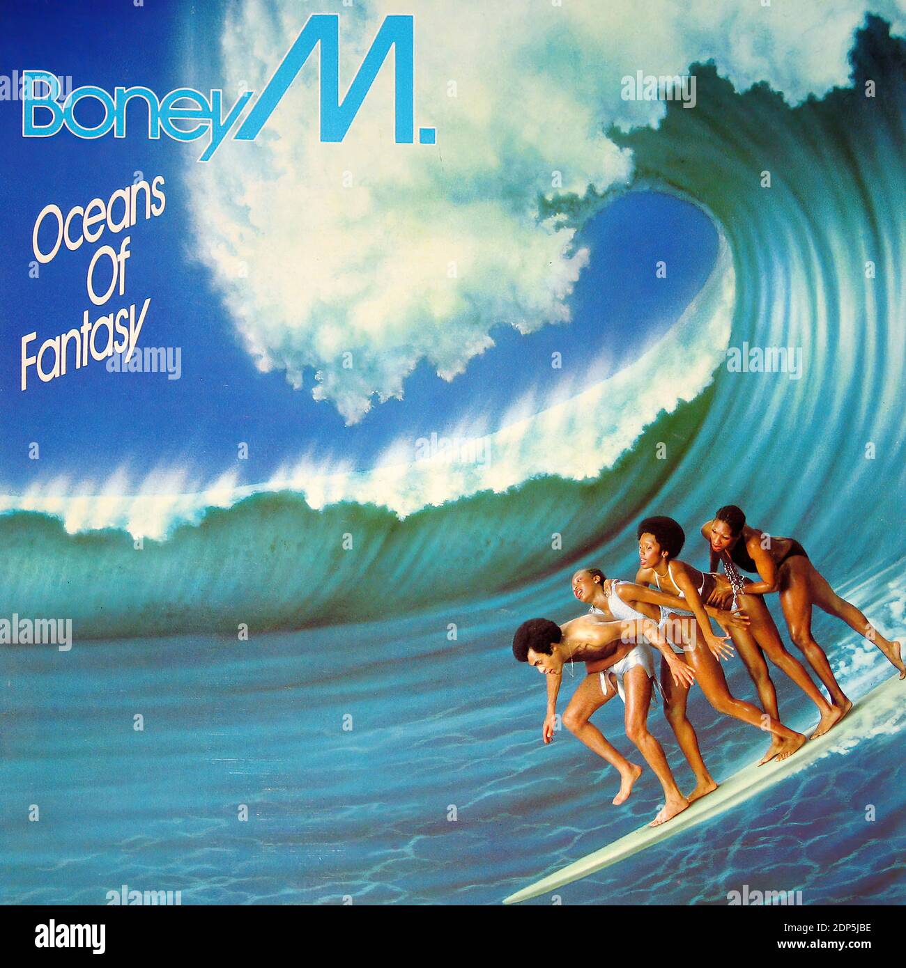 Boney M Oceans of Fantasy Gatefold affiche couverture - Vintage Pochette en vinyle Banque D'Images