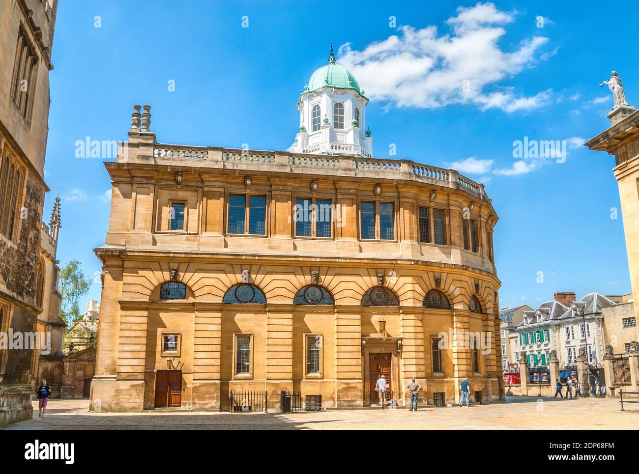 Théâtre Sheldonian construit de 1664 à 1668 pour l'Université d'Oxford, Oxfordshire, Angleterre Banque D'Images