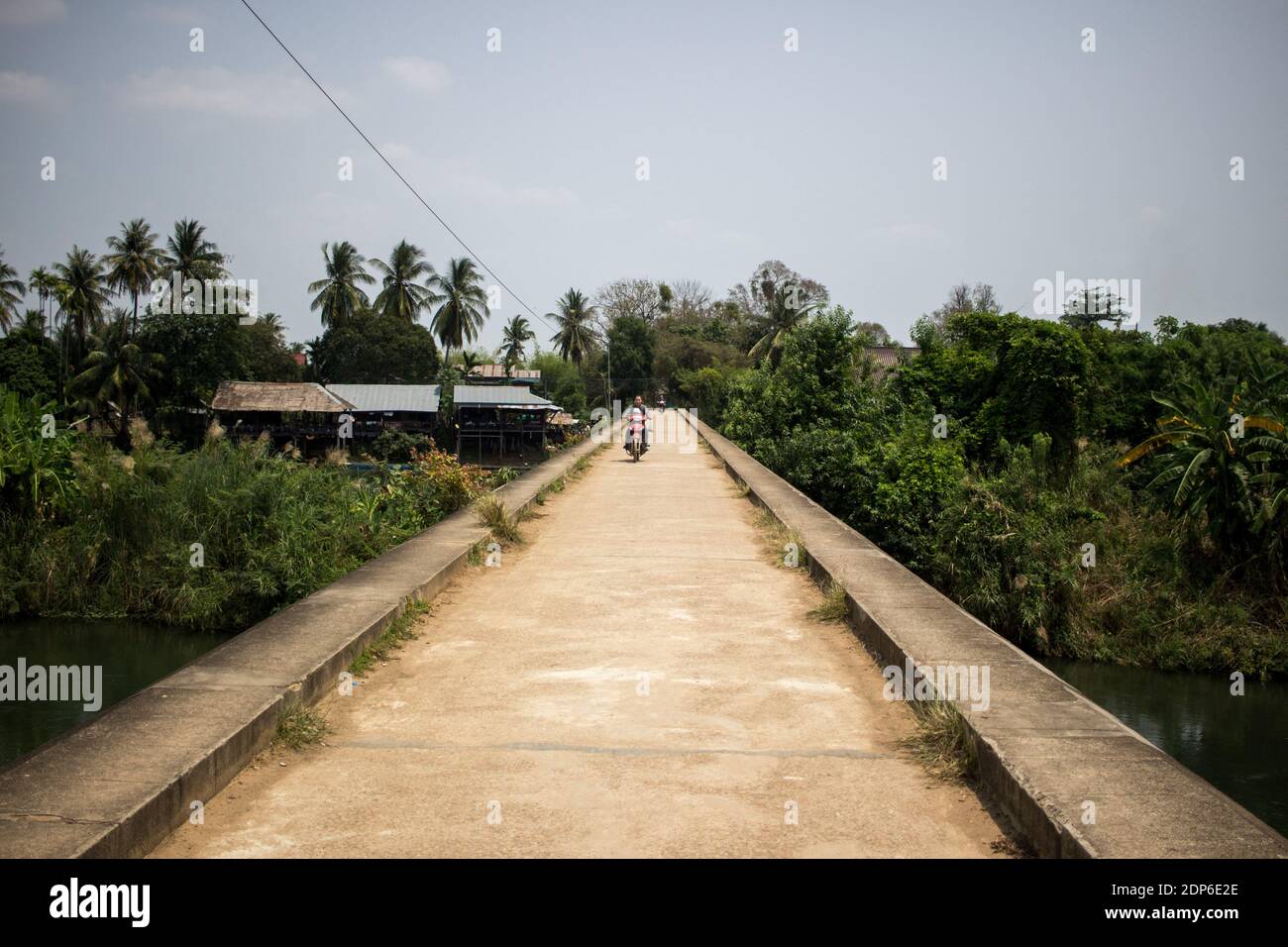 LAO - ENVIRONNEMENT - 4000 PORTRAIT DE L'ÎLE du territoire des 4000 îles (si Phan Don) à l'extrême sud du Laos où se trouve le célèbre barrage Don Sahong Banque D'Images