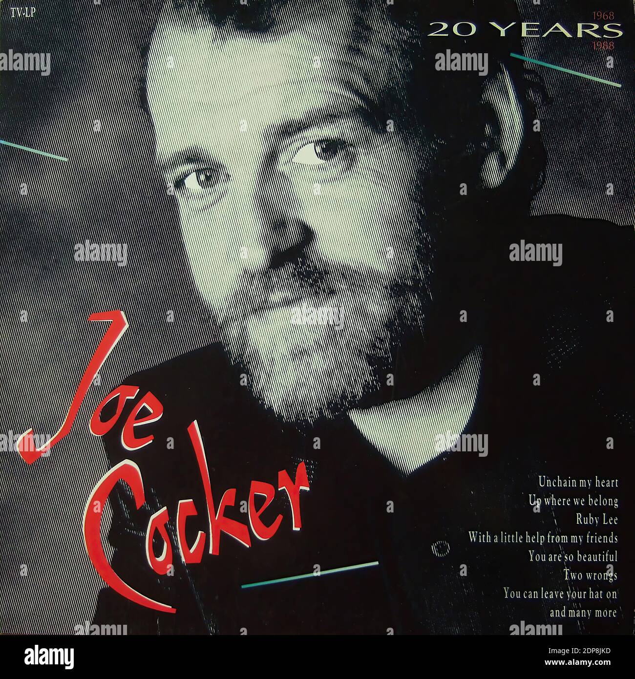Joe Cocker - 20 ans - Vintage vinyle album couverture Banque D'Images