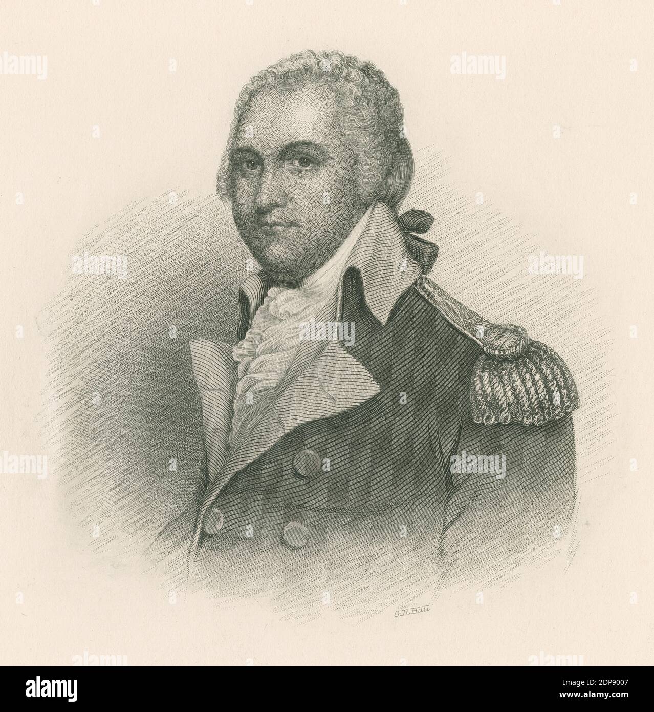 Gravure antique de c1860, Henry Lee III Le major-général Henry Lee III (1756-1818) était un ancien Patriot et homme politique américain. SOURCE : GRAVURE ORIGINALE Banque D'Images