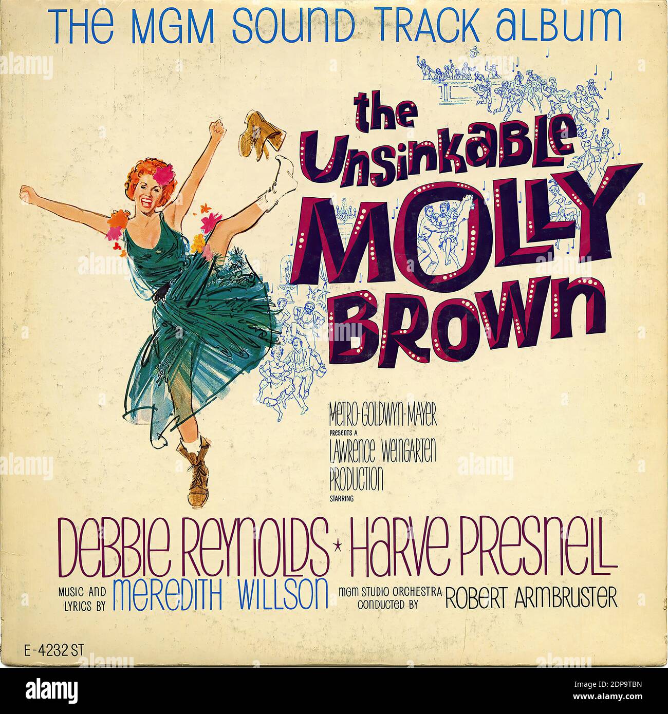 La couverture insubmersible de Molly Brown - Vintage Record Banque D'Images