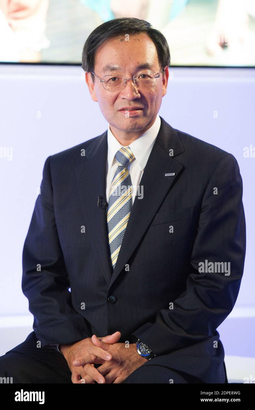 Kazuhiro Tsuga, homme d'affaires japonais, pose lors du salon IFA 2013 de l'électronique domestique et des appareils électroménagers, le 09 septembre 2013, à Berlin, Allemagne, photo de David Niviere/ABACAPRESS.COM Banque D'Images