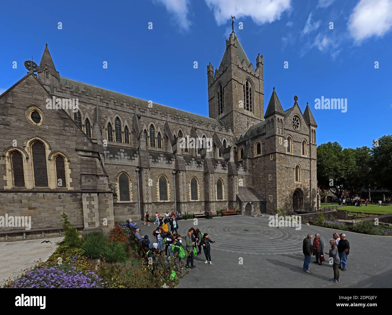 Christchurch Christ Church Cathedral, Dublin City, la Cathédrale de la Sainte Trinité, cathédrale médiévale, Irlande Banque D'Images