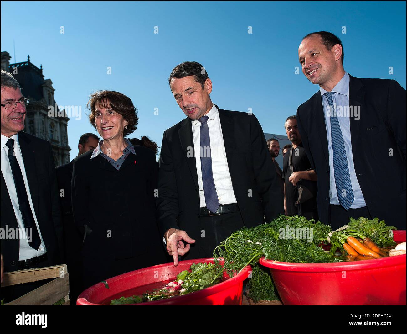 Thierry Manson, secret d'Etat à la recherche et enseignement supérieur visite le Forum de l'Etudiant sur le parvis de l'Hôtel de ville, Paris, France, le 9 septembre 2015. Photo Khanh Renaud/ABACAPRESS.COM Banque D'Images