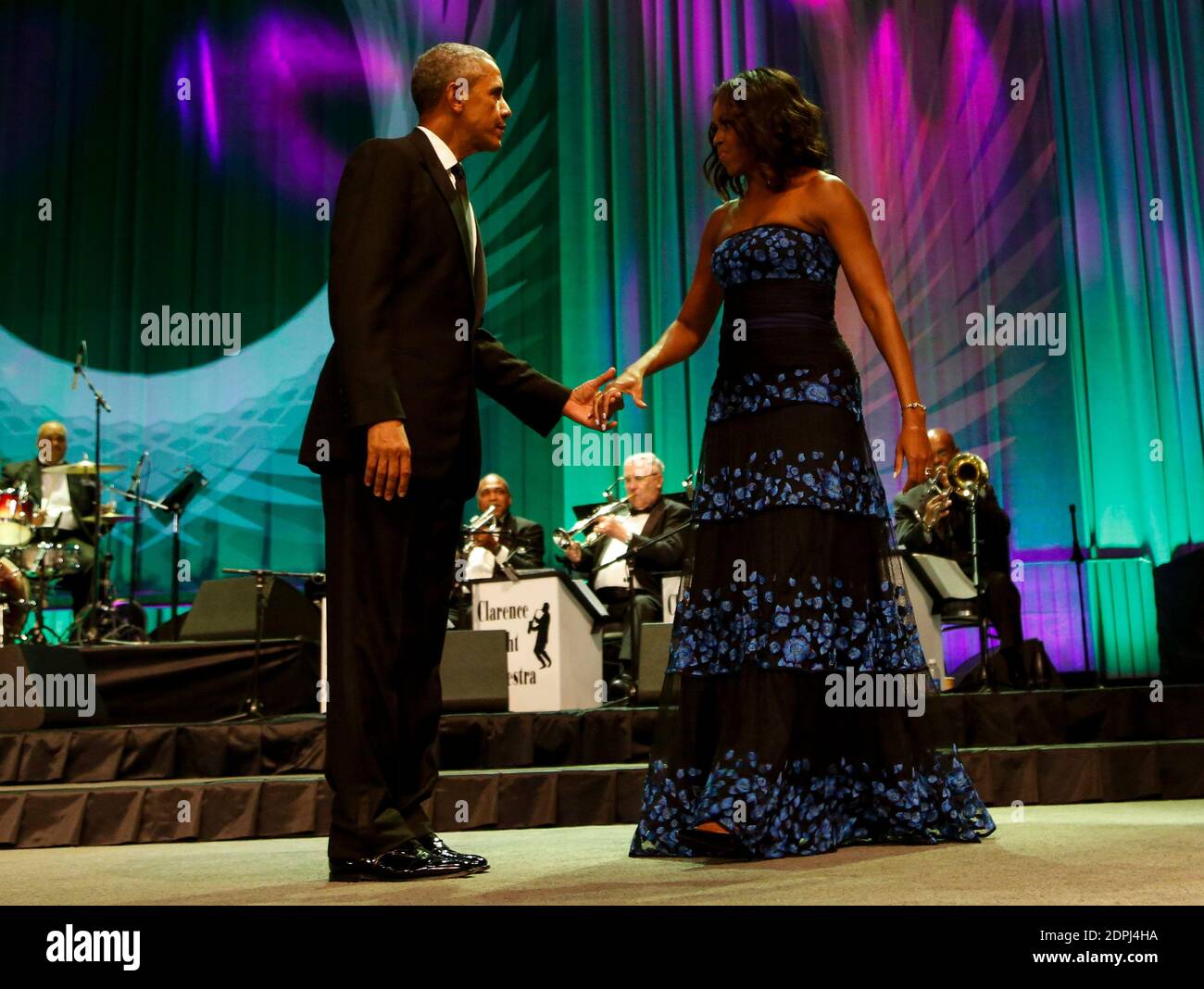LE président AMÉRICAIN Barack Obama et la première dame Michelle Obama ...