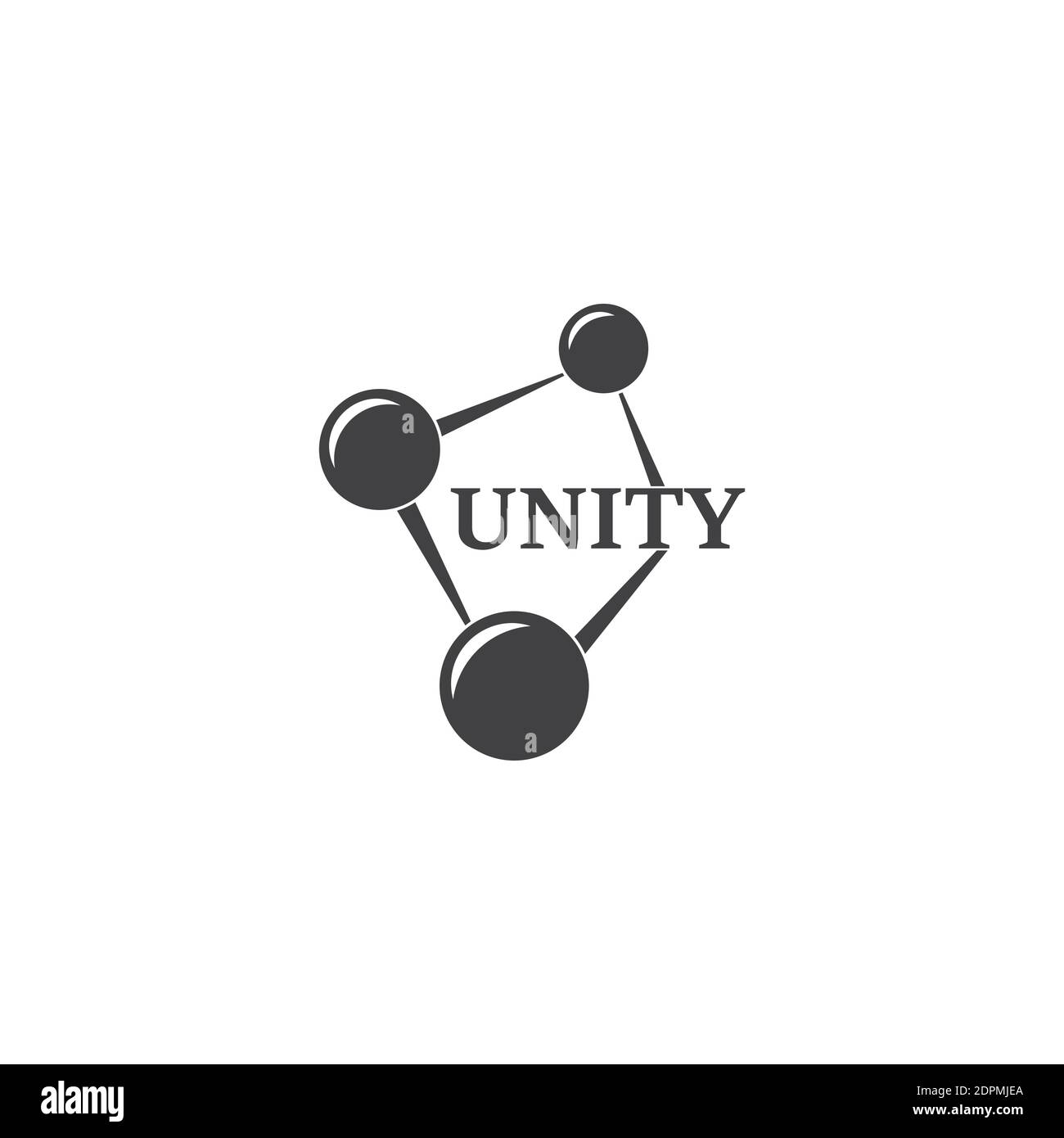 vecteur de l'objet point lié symbole unité décoration logo Illustration de Vecteur