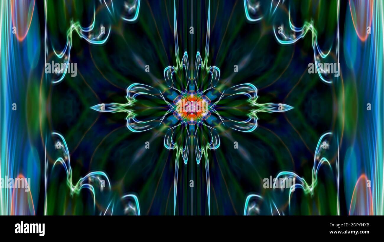 Arrière-plan asymétrique fractal abstrait. Papier peint, graphiques d'ordinateur Banque D'Images