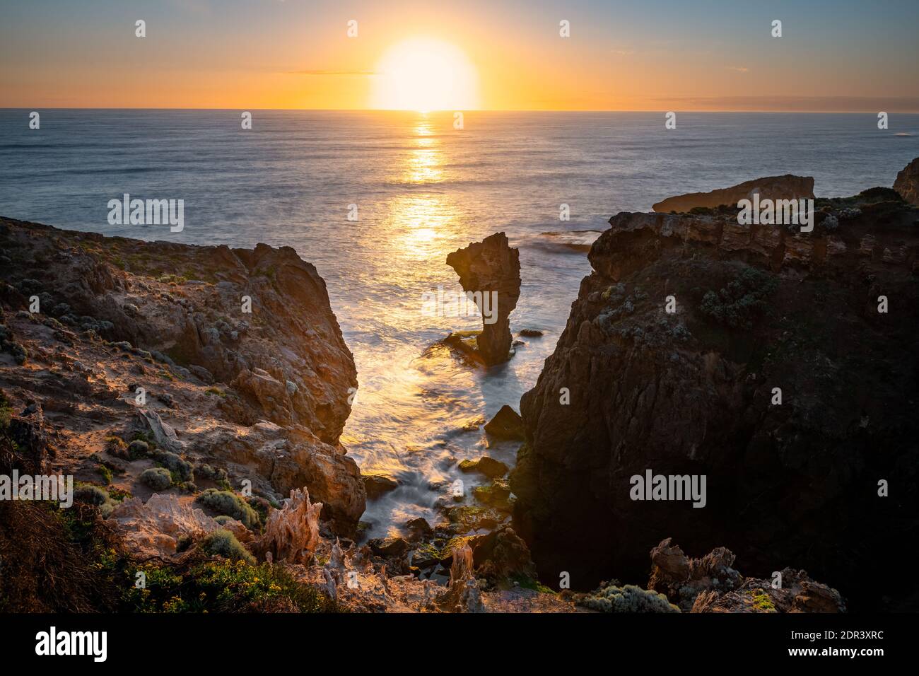 Célèbre Magic Rock au coucher du soleil. Banque D'Images
