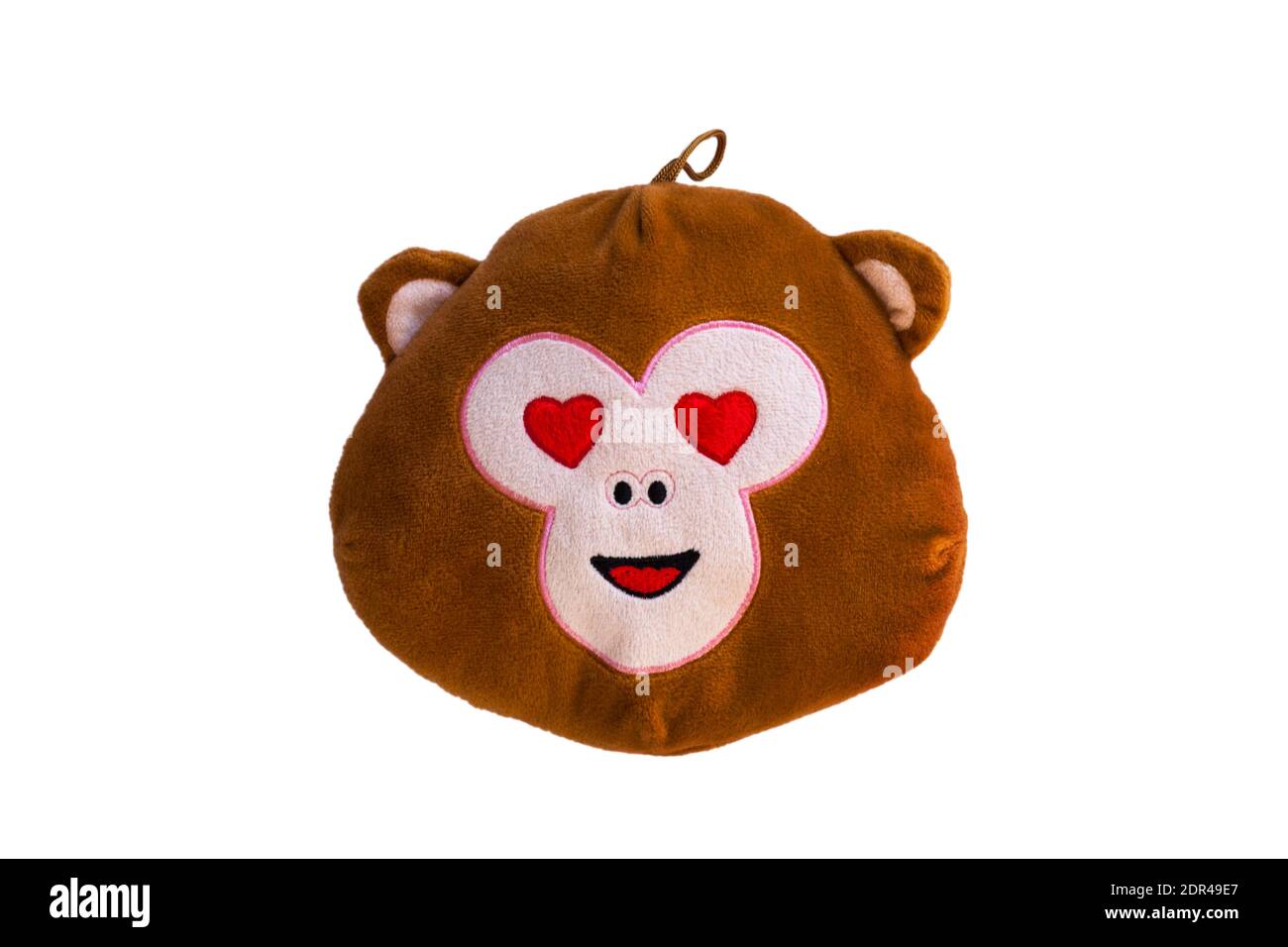 coussin d'oreiller émoticône singe avec yeux de coeur isolés arrière-plan  blanc Photo Stock - Alamy