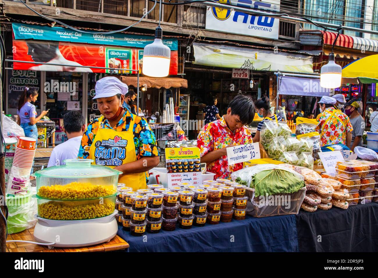 Pattaya Naklua District Chonburi Thaïlande Asie Street Food Market in Naklua Banque D'Images