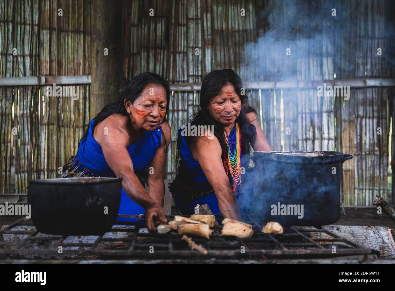 Territoire de Shuar, Amazone, Équateur Banque D'Images