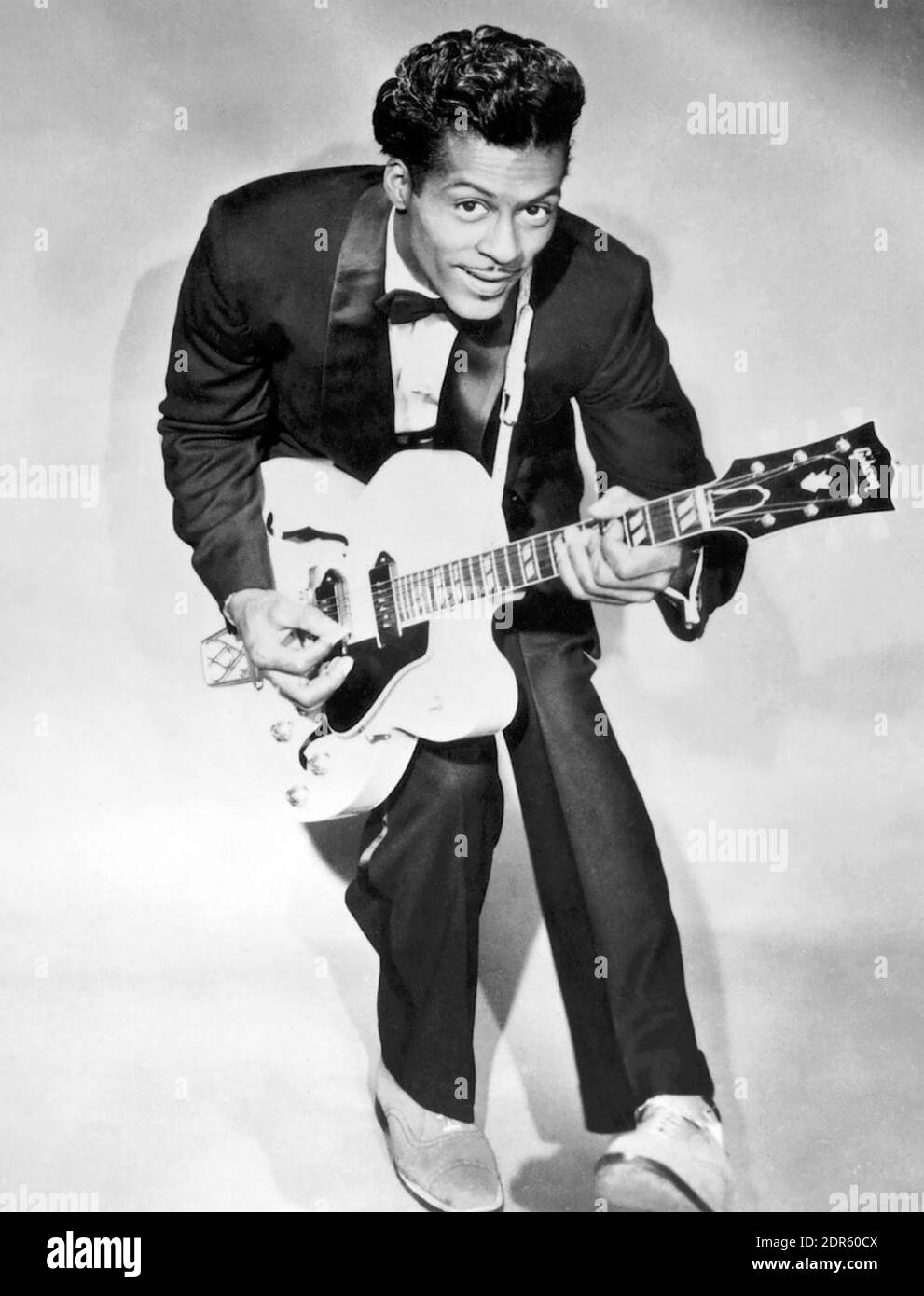CHUCK BERRY (1926-2017) photo promotionnelle du musicien de rock américain 1957 Banque D'Images