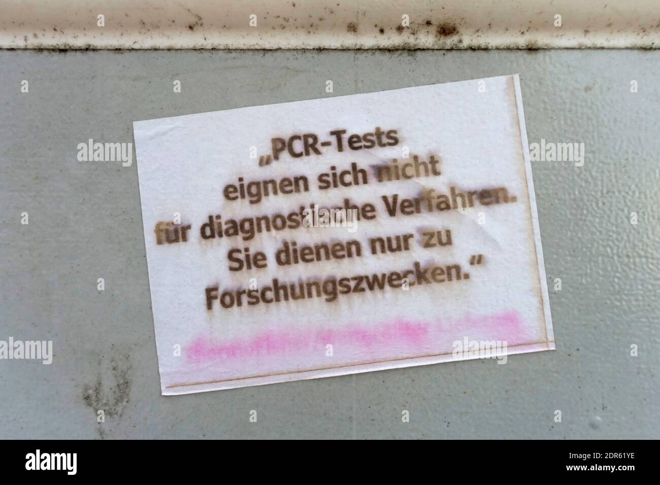 Remarque : les tests PCR ne sont pas adaptés aux procédures de diagnostic, ils sont uniquement utilisés à des fins de recherche, Berlin, Allemagne Banque D'Images