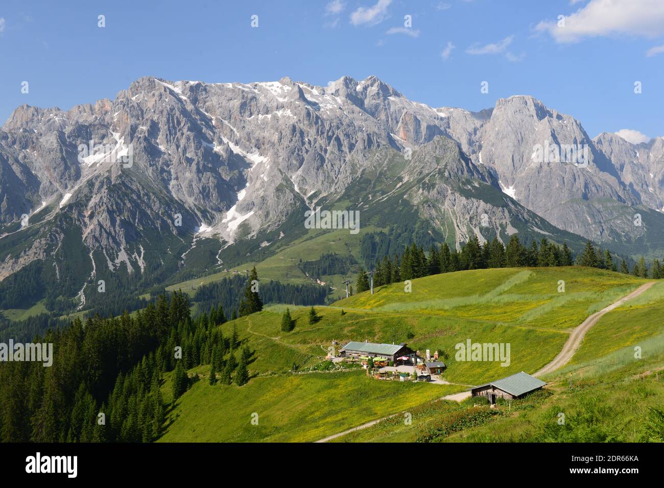 Chaîne de montagnes Hochkoening à Salzburger Land Banque D'Images