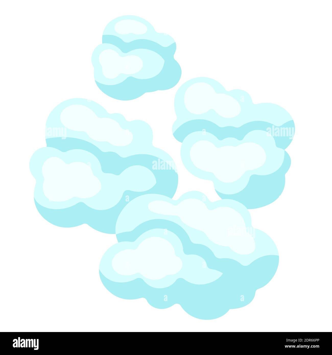 Illustration de nuages bleus. Illustration de Vecteur
