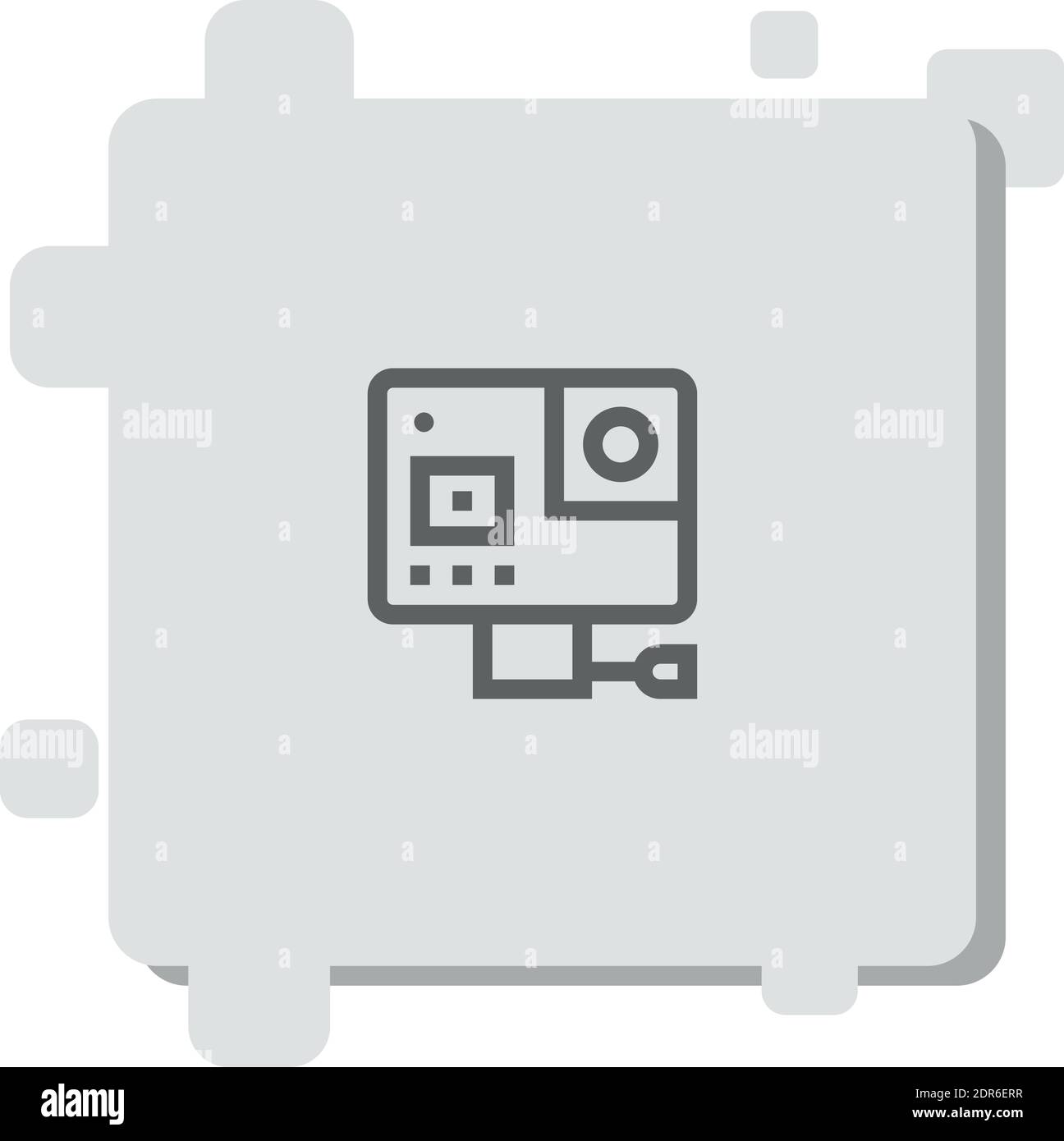 icône de vecteur de caméra d'action illustration moderne de vecteur simple Illustration de Vecteur