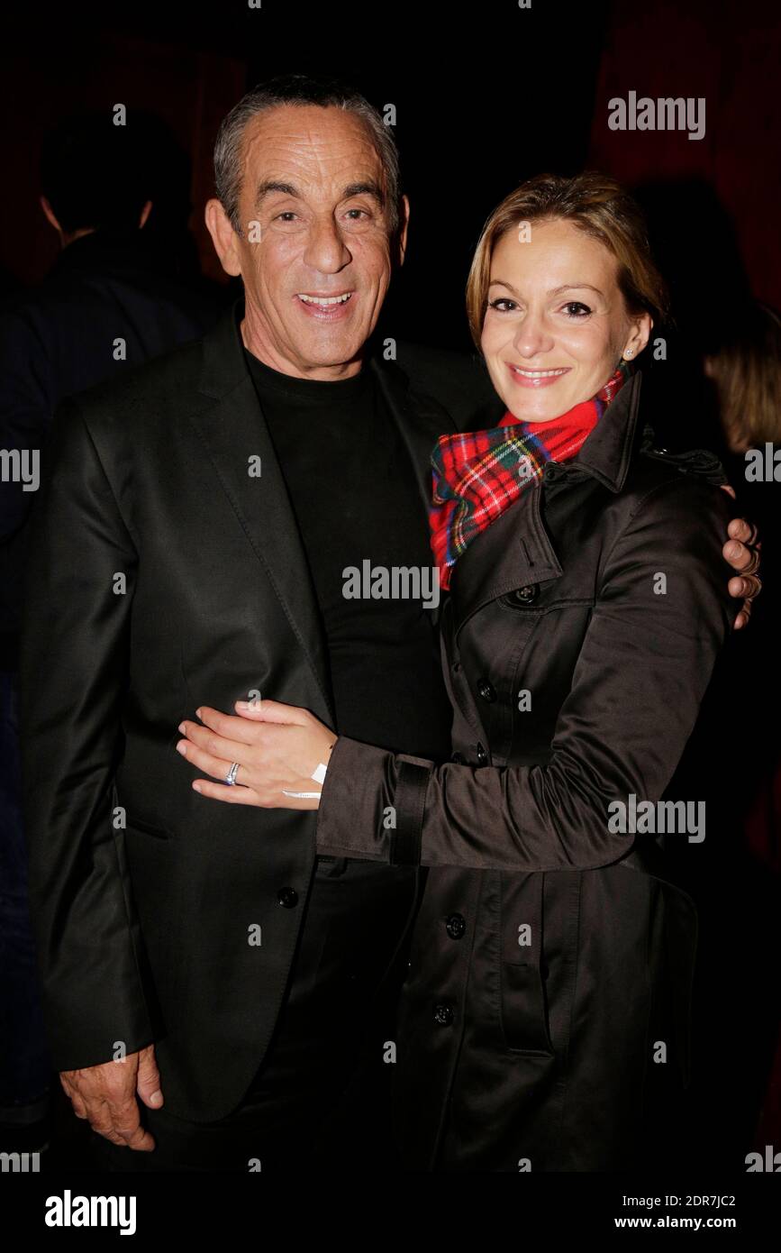 Thierry Ardisson et sa femme Audrey Crespo-Mara a l'After Party du film 'un debut prometteur' au Buddha Bar a Paris, France, le 24 septembre 2015. Photo de Jerome Domine/ABACAPRESS.COM Banque D'Images