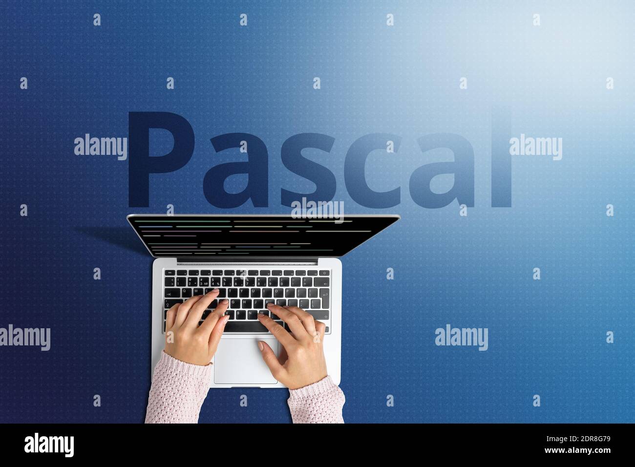 Concept du populaire langage de programmation pascal. Banque D'Images