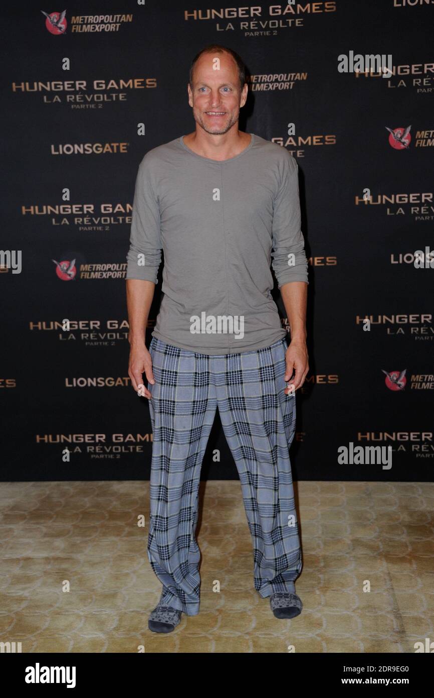 Woody Harrelson participe aux Jeux de la faim: Mockingjay partie 2 Photocall à Plazza Athenee le 9 novembre 2015 à Paris, France. Photo d'Alban Wyters/ABACAPRESS.COM Banque D'Images