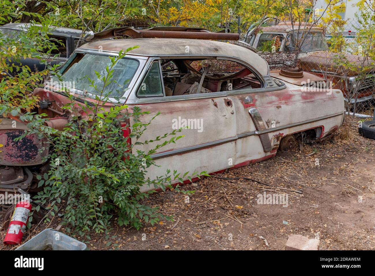 Liquidation d'un chantier automobile d'Albuquerque, Nouveau-Mexique Banque D'Images