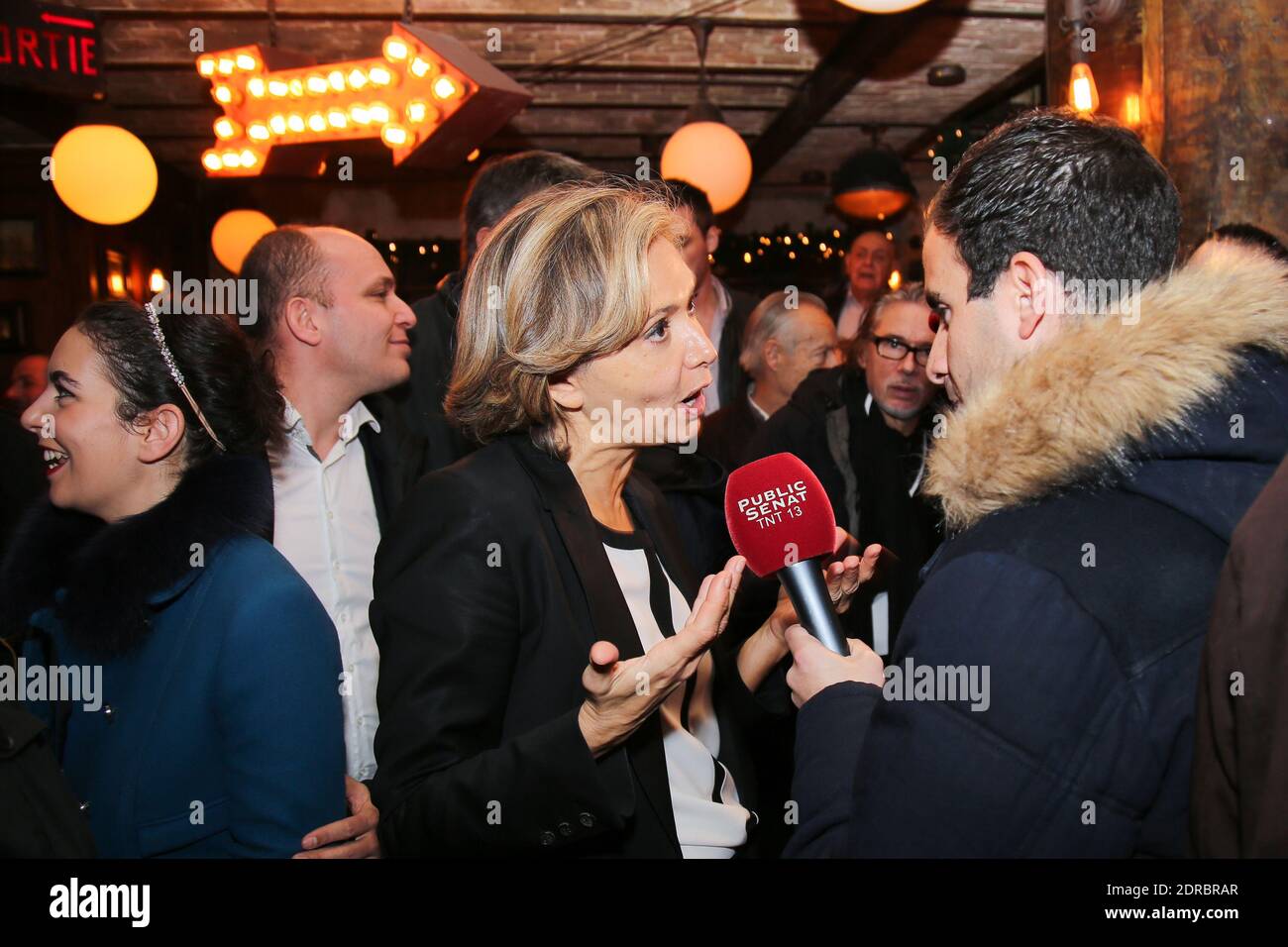 VALERIE PECRESSE - VALERIE PECRESSE FETE SA VICTOIRE A LA BRASSERIE « LE PETIT POUCET » LORS DES ÉLECTIONS RÉGIONALES EN ILES DE FRANCE photo par Nasser Berzane/ABACAPRESS.COM Banque D'Images