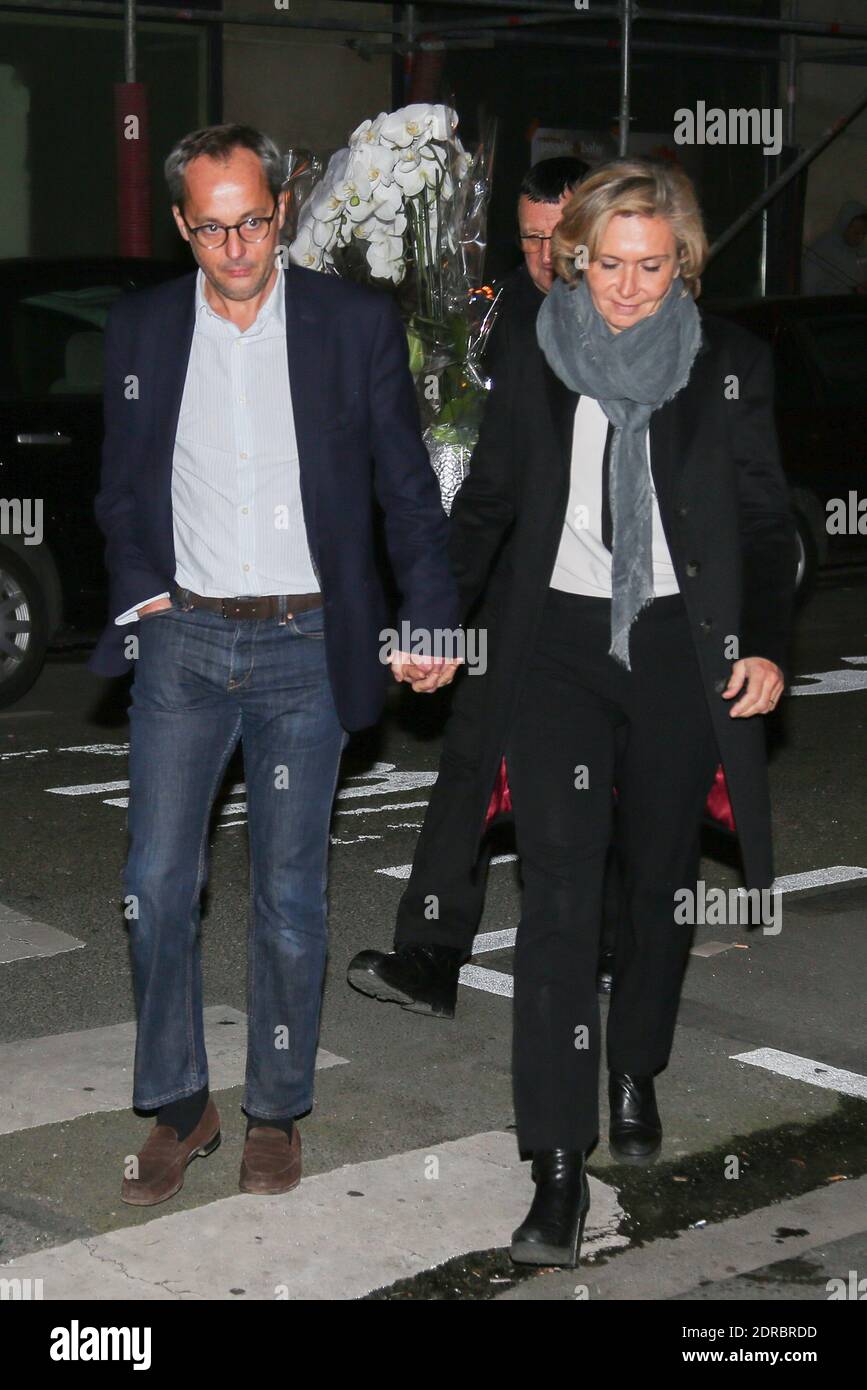 valerie pecresse et son mari jerome pecresse valerie pecresse fete sa victoire a la brasserie le petit poucet lors des elections regionales en iles de france photo de nasser berzane abacapress com photo