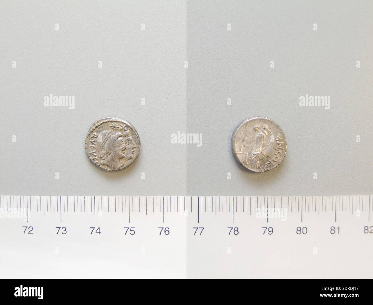 Menthe: Rome, magistrat: M’. Cordius Rufus, Denarius de Rome, 46 av. J.-C., argent, 4.06 g, 9:00, 16.2 mm, fabriqué à Rome, Italie, Roman, 1er siècle av. J.-C., Numismatique Banque D'Images