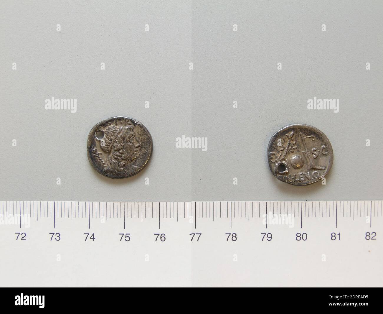 Magistrat: CN. Cornelius Lentulus, Denarius de l'Empire romain, 76–75 av. J.-C., argent, 3.78 g, 5:00, 18.8 mm, fabriqué en Empire romain, roman, 1er siècle av. J.-C., numismatique Banque D'Images